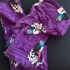 Lularoe Disney leggings purple and cruella